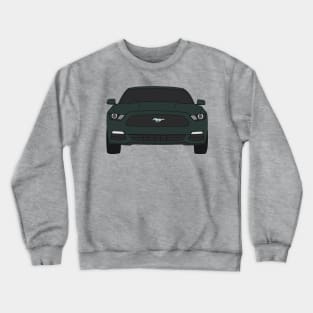 Ford Mustang Front End Guard Green Crewneck Sweatshirt